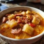 Spanish Potato Soup with Chorizo