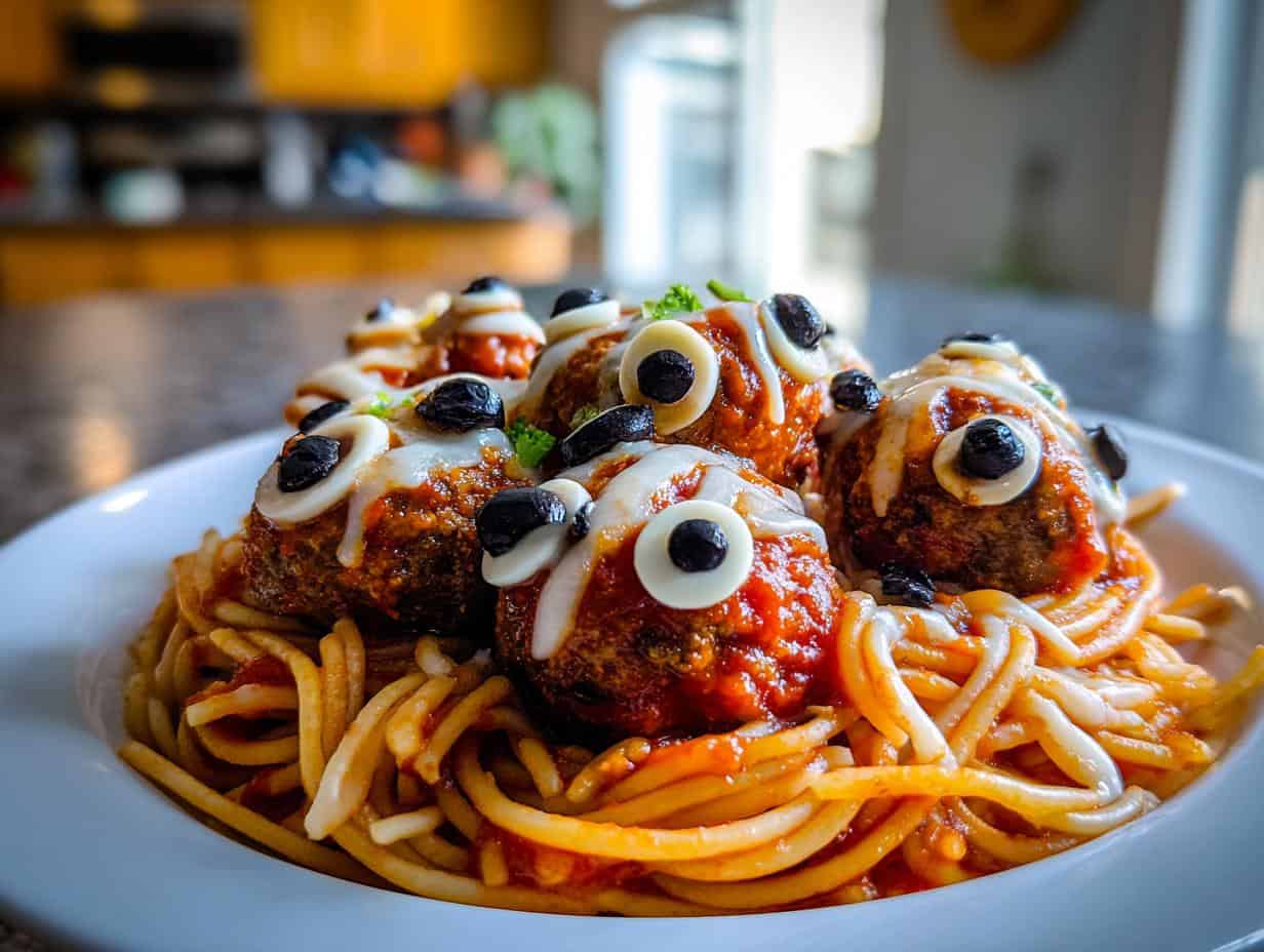 Unleash Delicious Spooky Spaghetti & Monster Meatballs