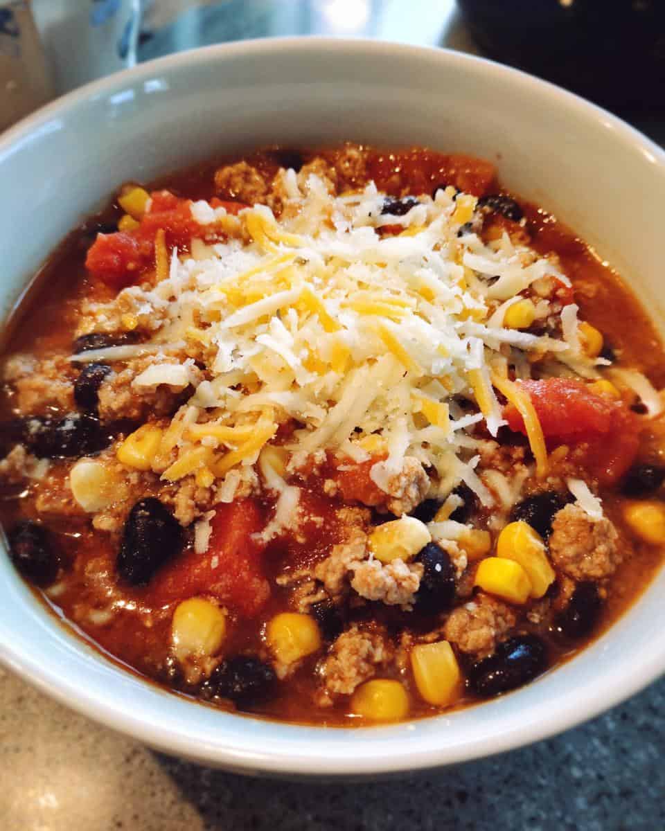 Turkey and Black Bean Chili - detail 1