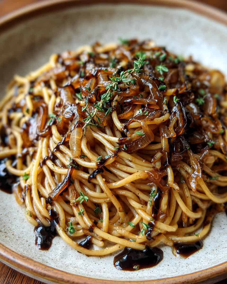 Vegan Caramelized Onion Pasta - detail 2