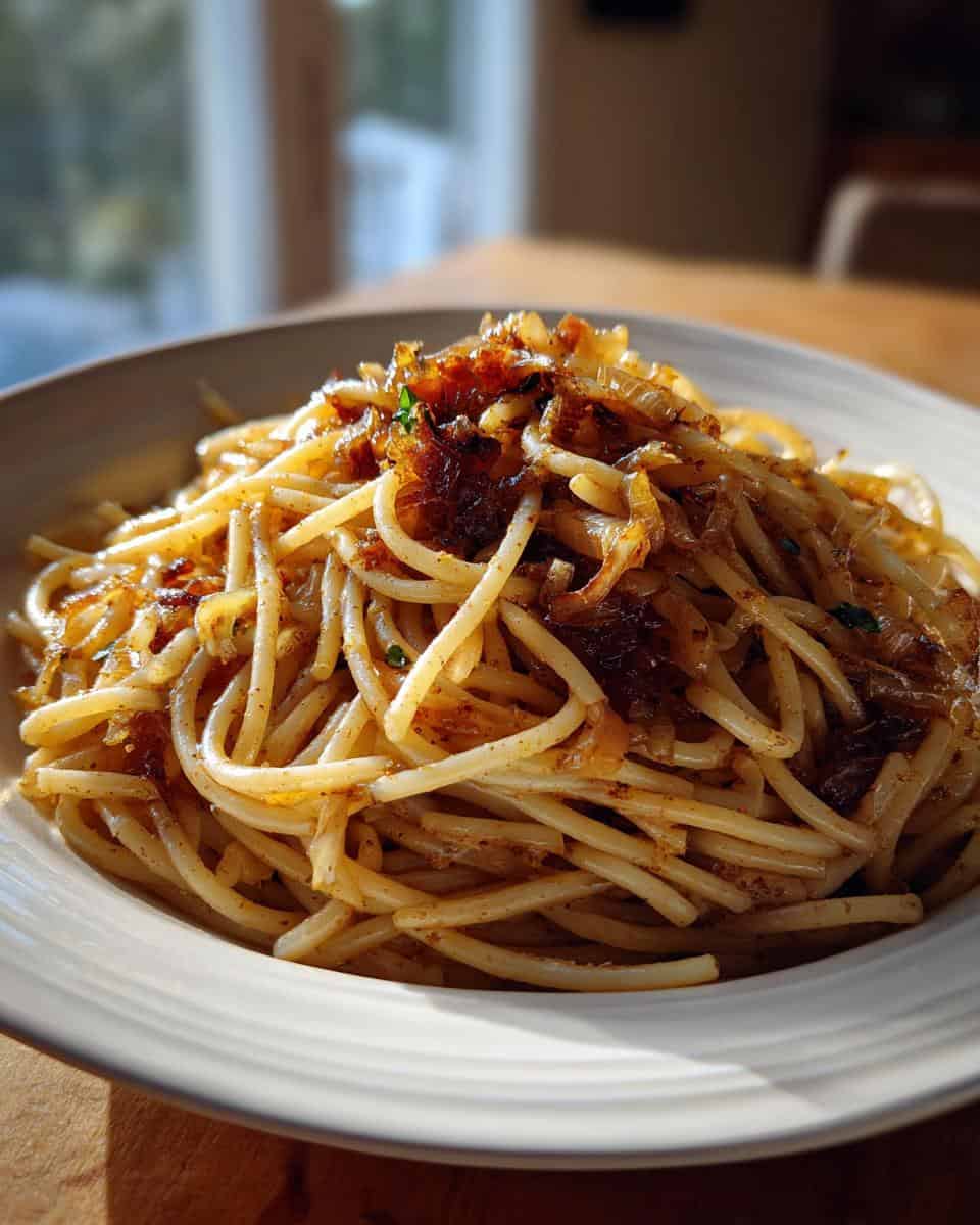 Vegan Caramelized Onion Pasta - detail 2