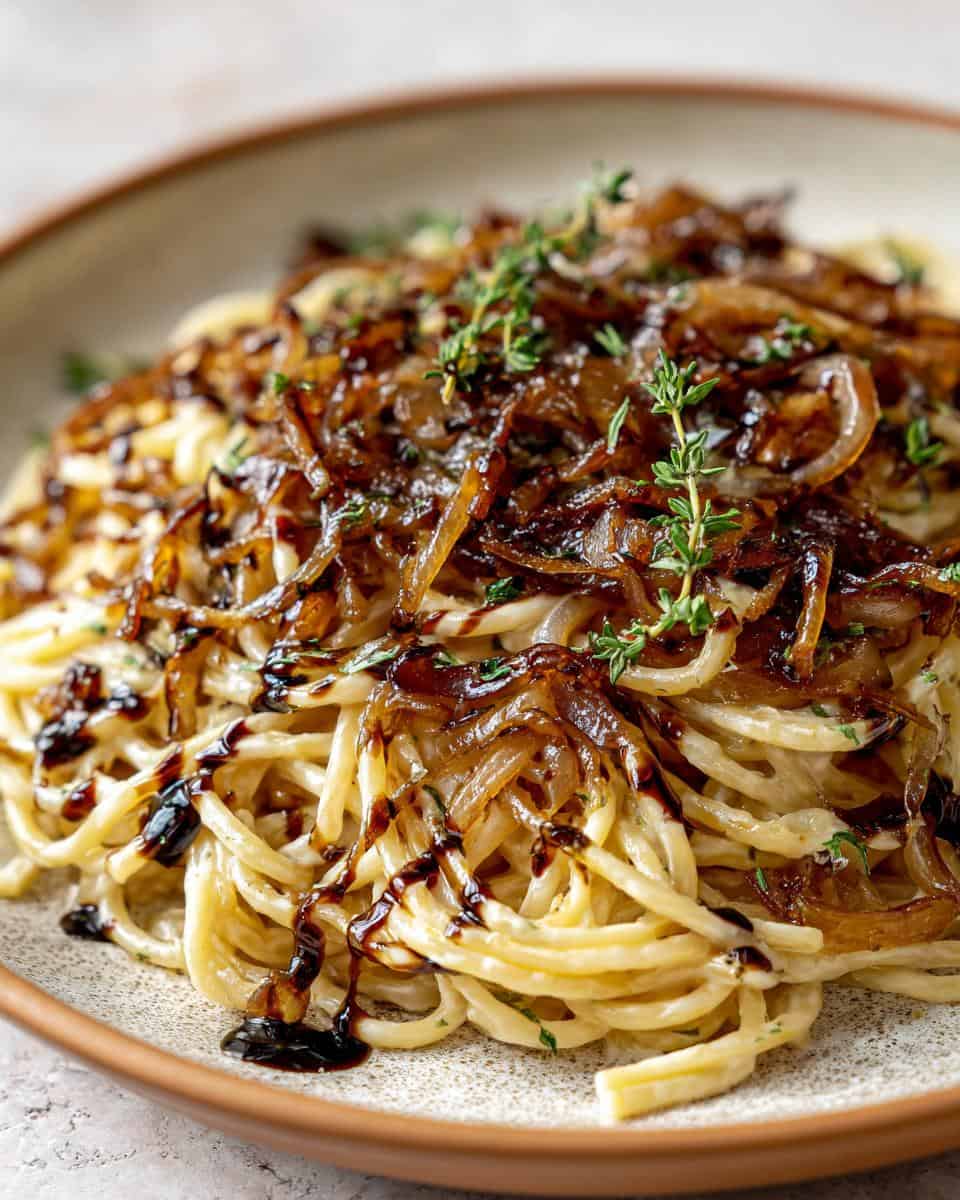 Vegan Caramelized Onion Pasta - detail 3