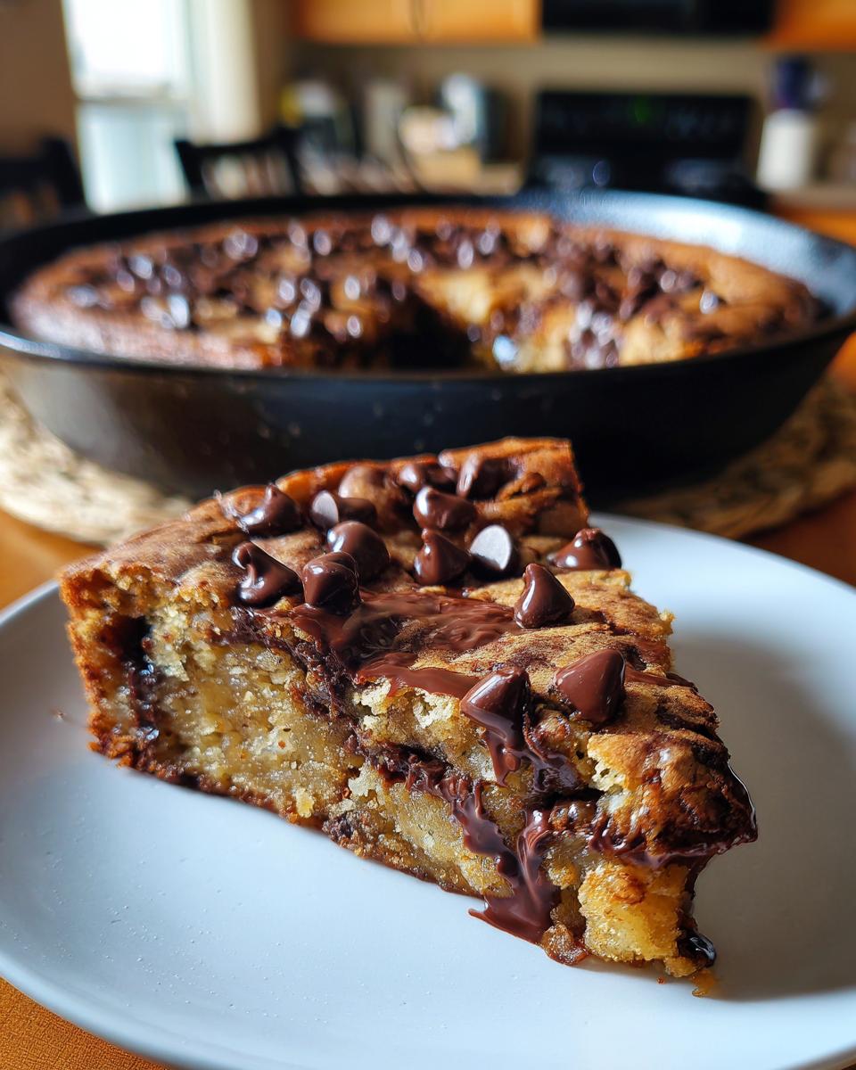 deep dish skillet brookie - detail 2