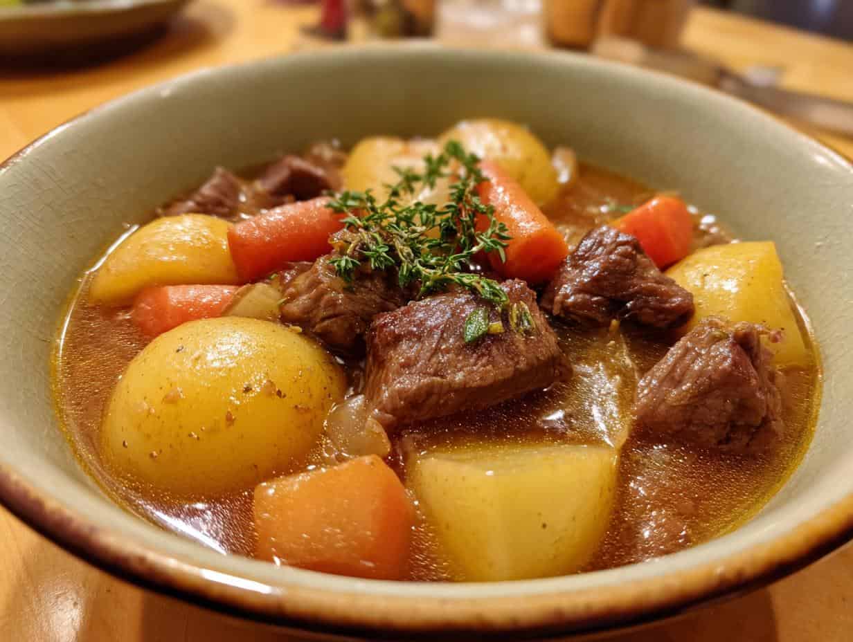 Delectable Apple Cider Beef Stew Recipe