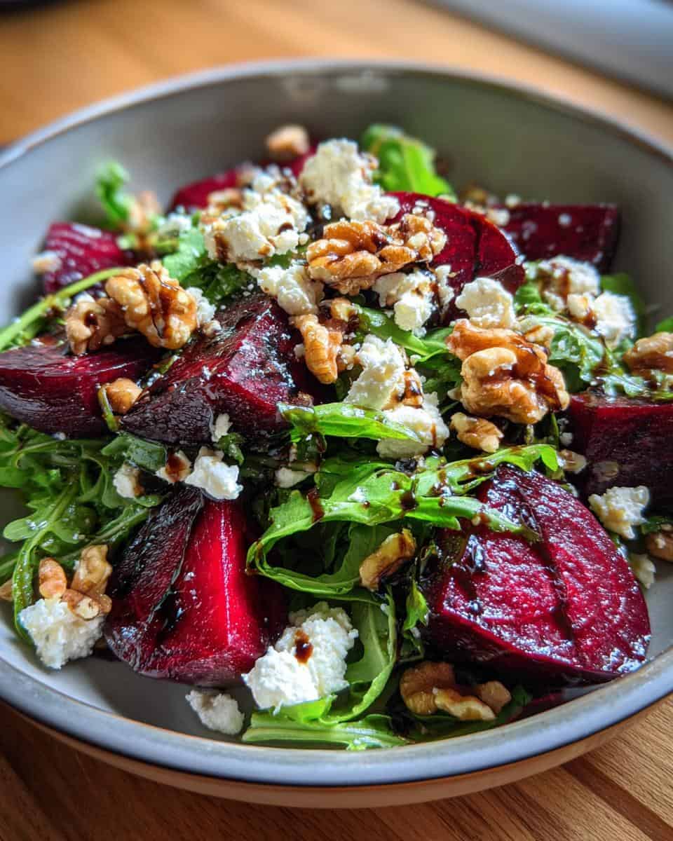 Beet Salad with Arugula and Balsamic Vinaigrette - detail 2