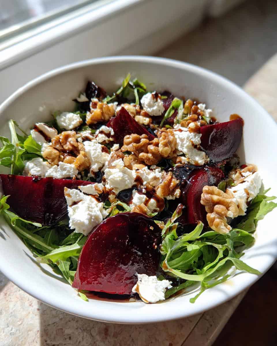 Beet Salad with Arugula and Balsamic Vinaigrette - detail 3