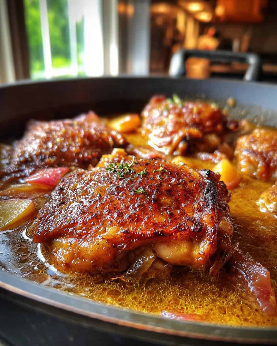 Braised Apple Cider Chicken Thighs Recipe - detail 2