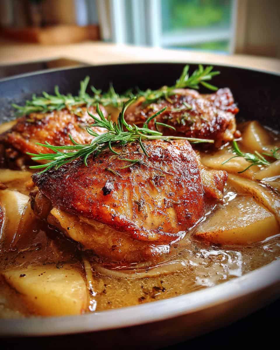 Braised Apple Cider Chicken Thighs Recipe - detail 3