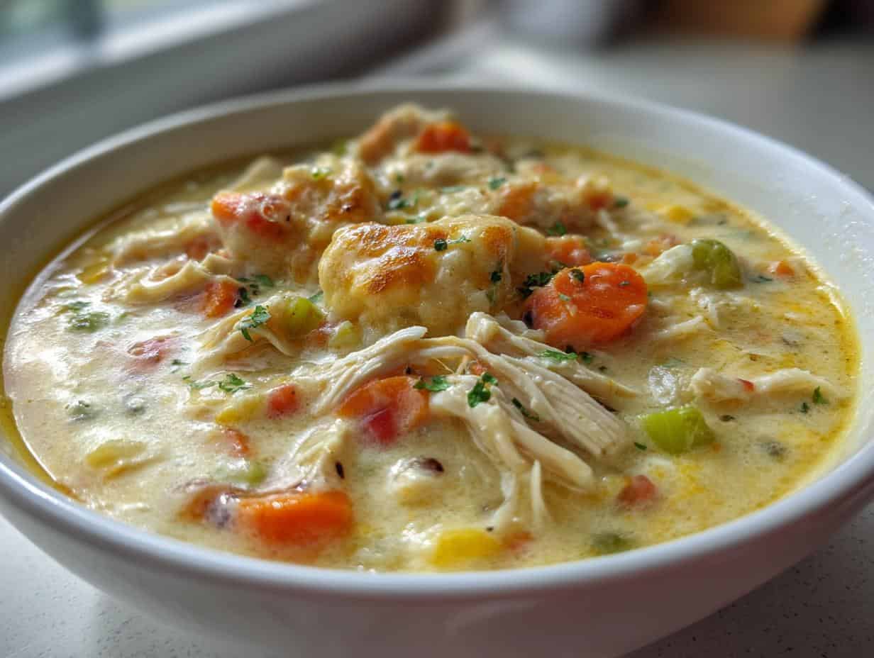 Incredibly Tasty Chicken Pot Pie Soup Recipe in 1 Hour