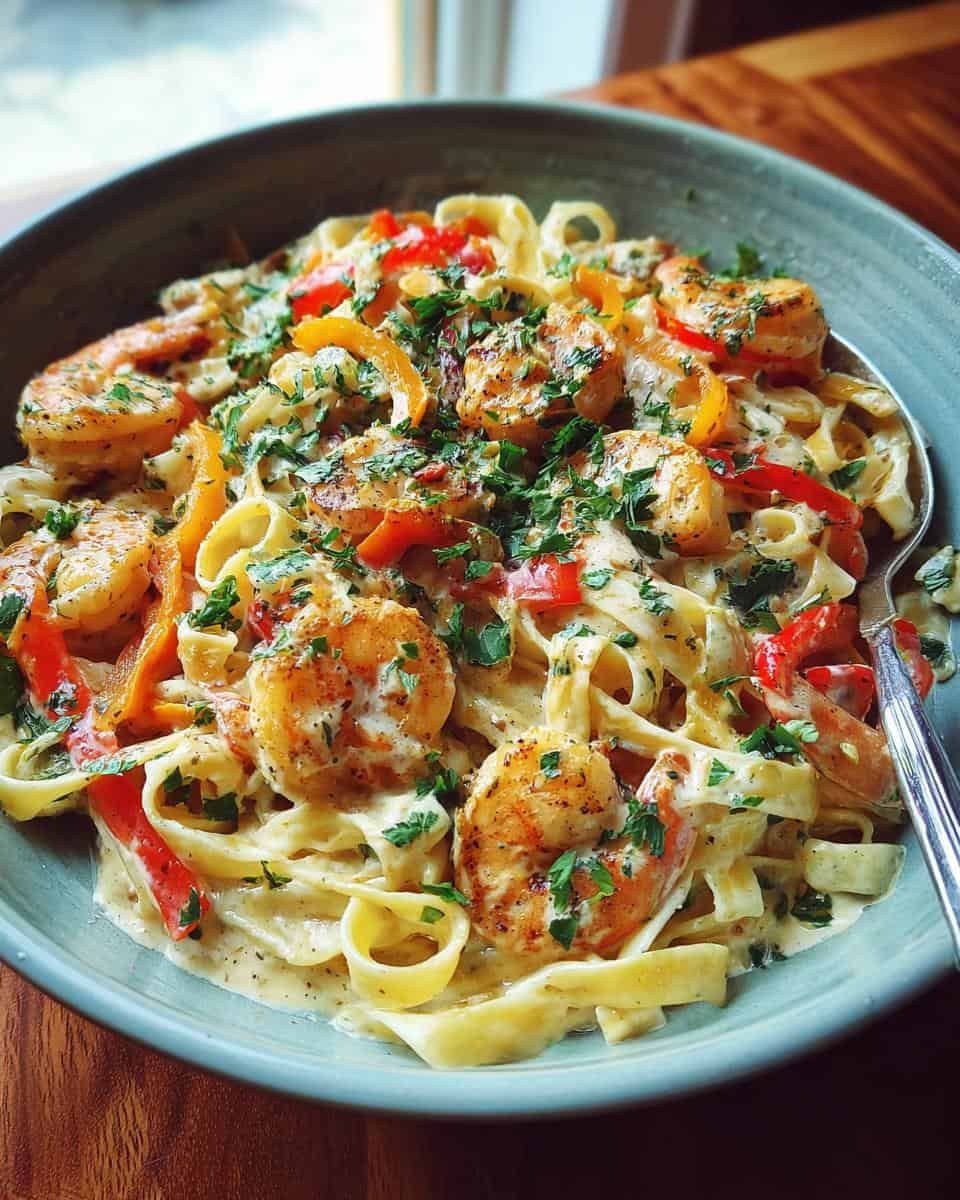Creamy Cajun Shrimp Pasta - detail 1