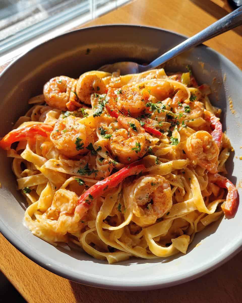 Creamy Cajun Shrimp Pasta - detail 2