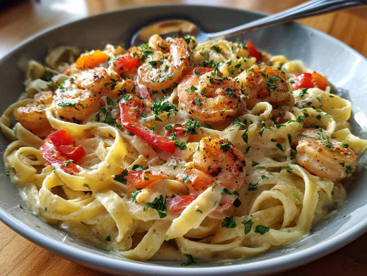 Disgustingly Delicious Creamy Cajun Shrimp Pasta in 35 Min