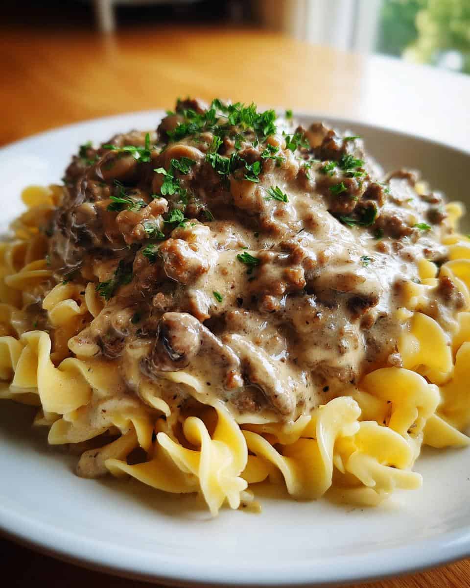 Crock-Pot Ground Beef Stroganoff - detail 1