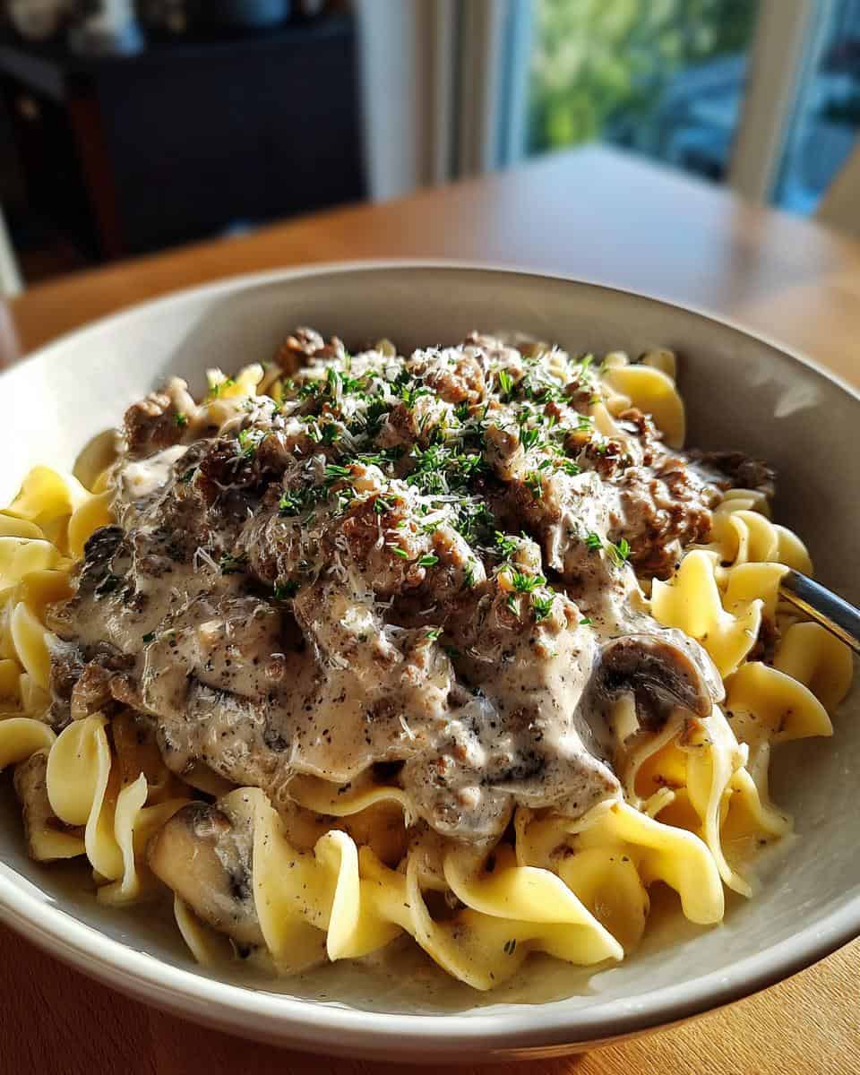 Crock-Pot Ground Beef Stroganoff - detail 2
