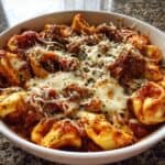 Crockpot Cheese Tortellini and Sausage