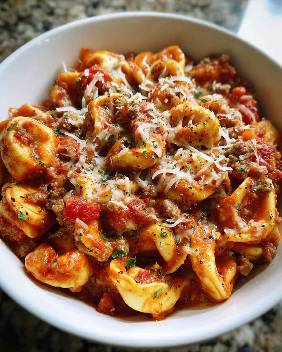 Crockpot Cheese Tortellini and Sausage - detail 2