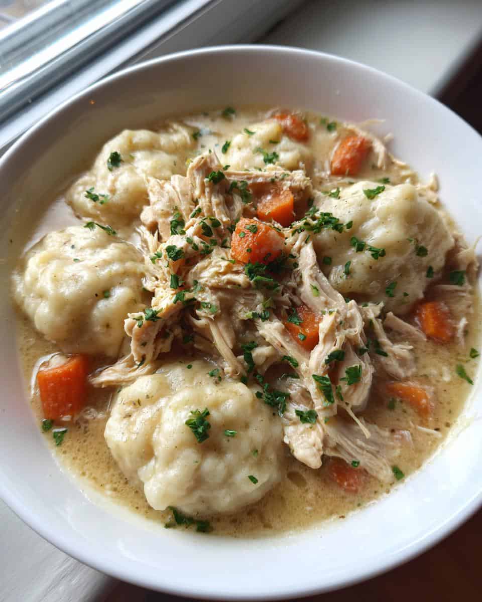 Crockpot Chicken and Dumplings - detail 2