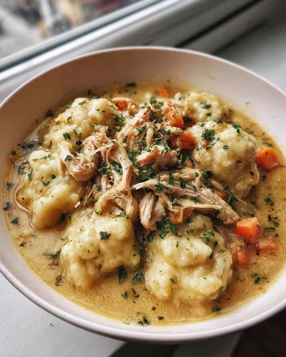 Crockpot Chicken and Dumplings - detail 3