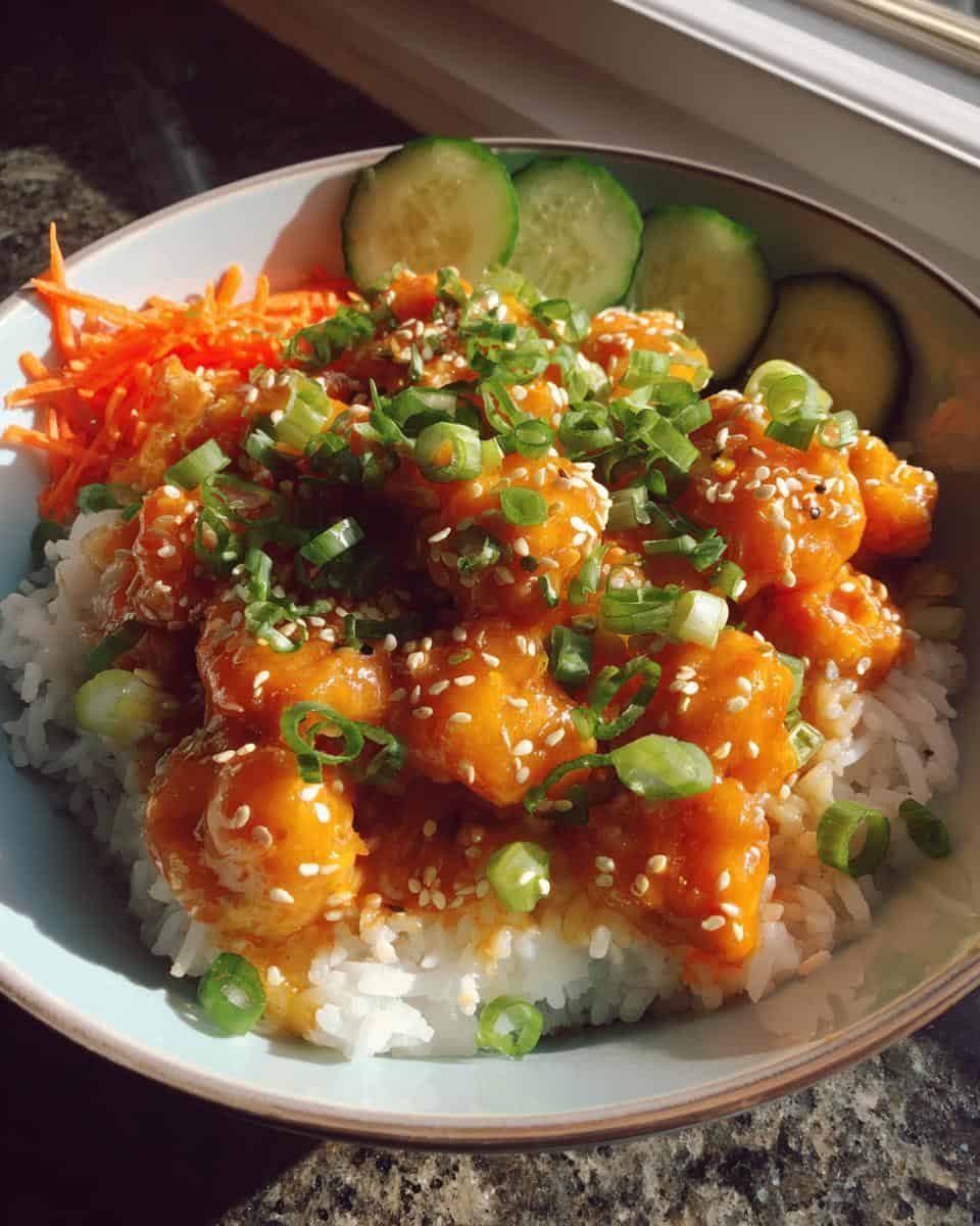 Easy Bang Bang Chicken Bowl - detail 2
