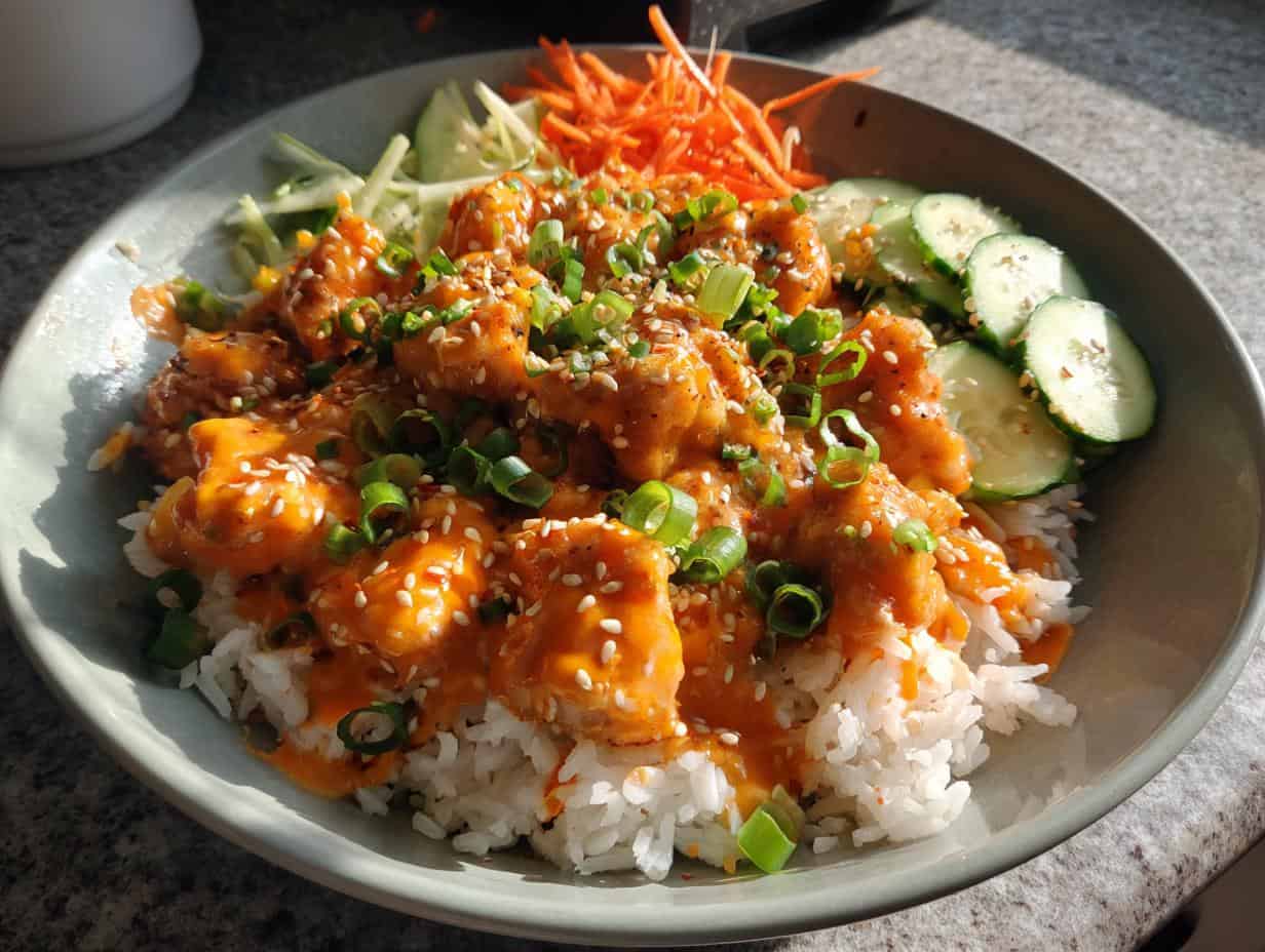 Easy Bang Bang Chicken Bowl: Conquer Cravings in 30 Min