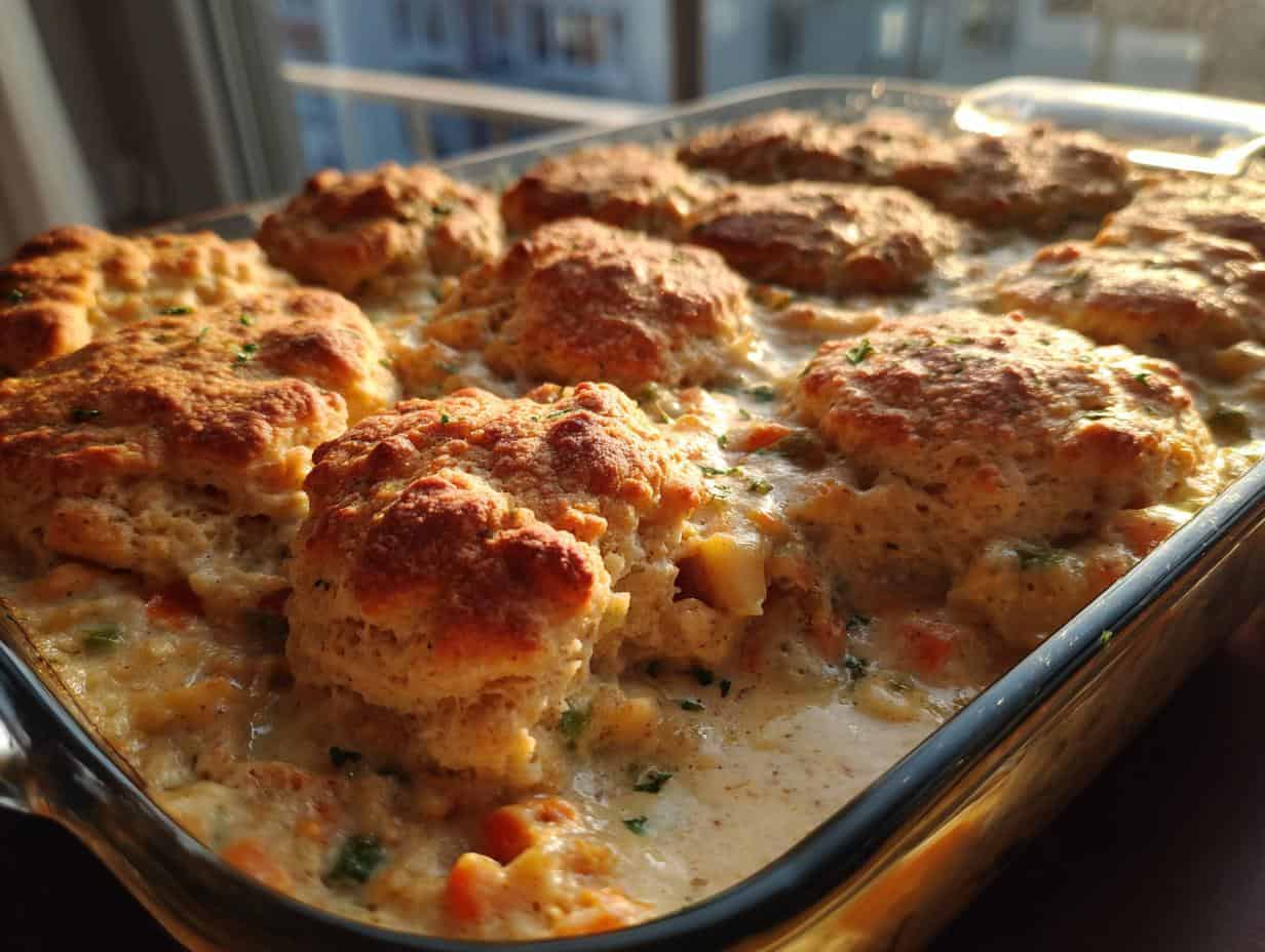 Unbelievably Easy Cheddar Bay Chicken Cobbler in 55 Mins