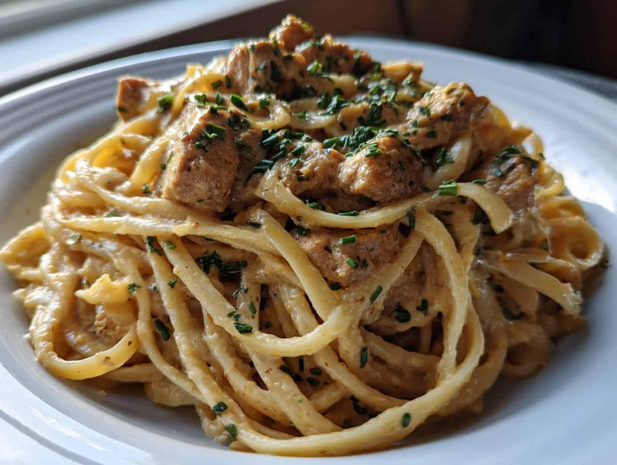 Unbelievably Easy Cowboy Butter Chicken Linguine in 30 Min