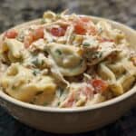 Easy CrockPot Chicken Tortellini