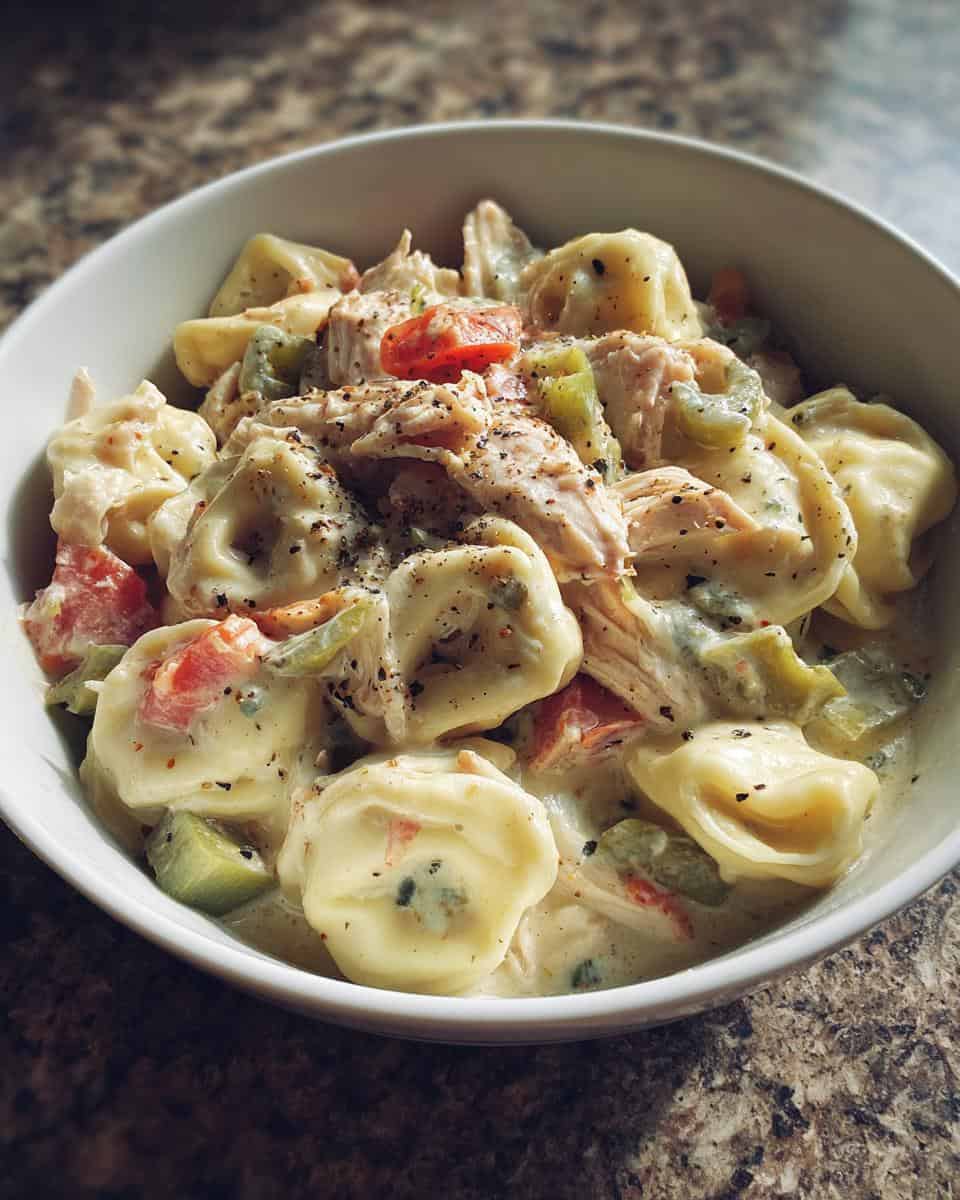 Easy CrockPot Chicken Tortellini - detail 2