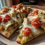 Easy Pesto Chicken Flatbread