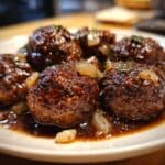 Easy Slow Cooker Salisbury Steak Meatballs