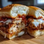 Halloween Chicken Parm Sliders