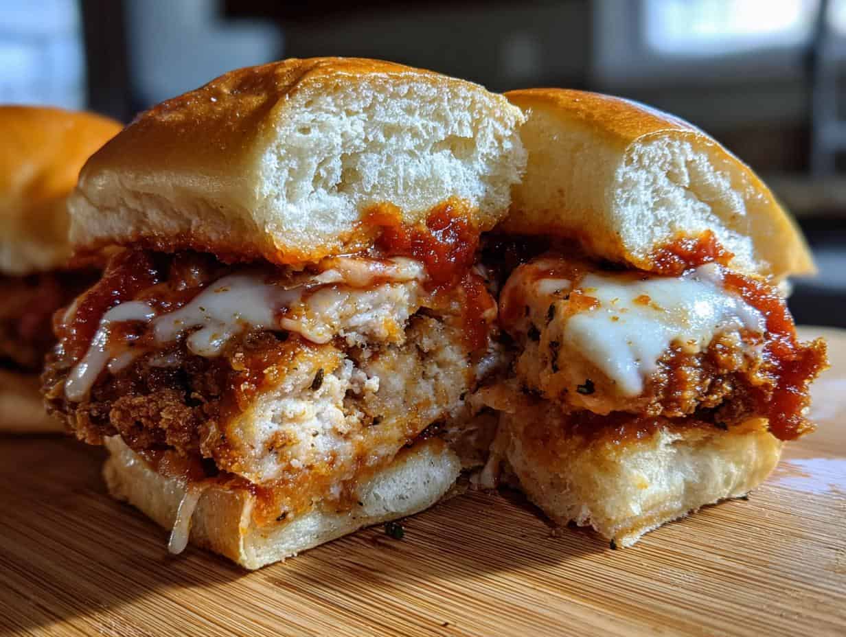 Devilish 1-Hour Halloween Chicken Parm Sliders Recipe