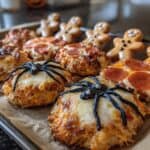 Halloween Pizza Bites & Pumpkin Appetizers