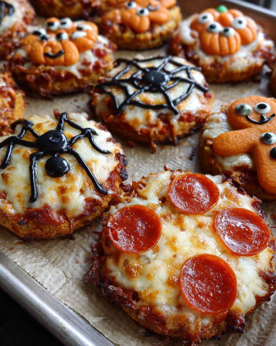 Halloween Pizza Bites & Pumpkin Appetizers - detail 2