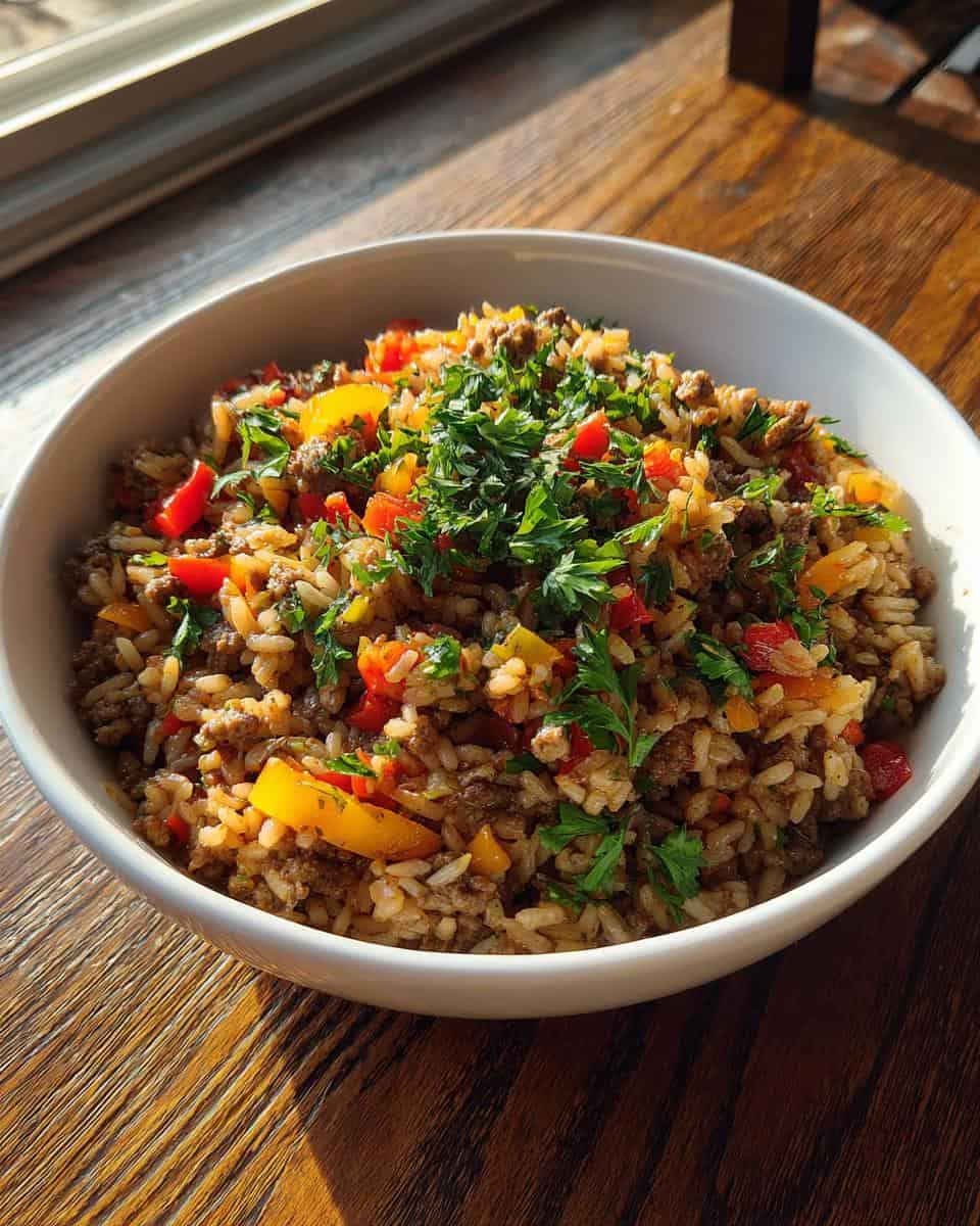 Healthy Dirty Rice with Ground Beef - detail 1
