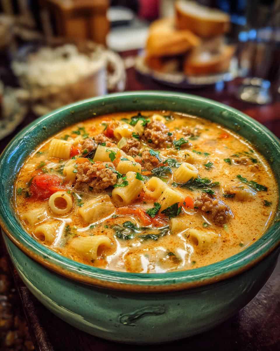 Hearty and Creamy Italian Sausage Ditalini Soup - detail 1