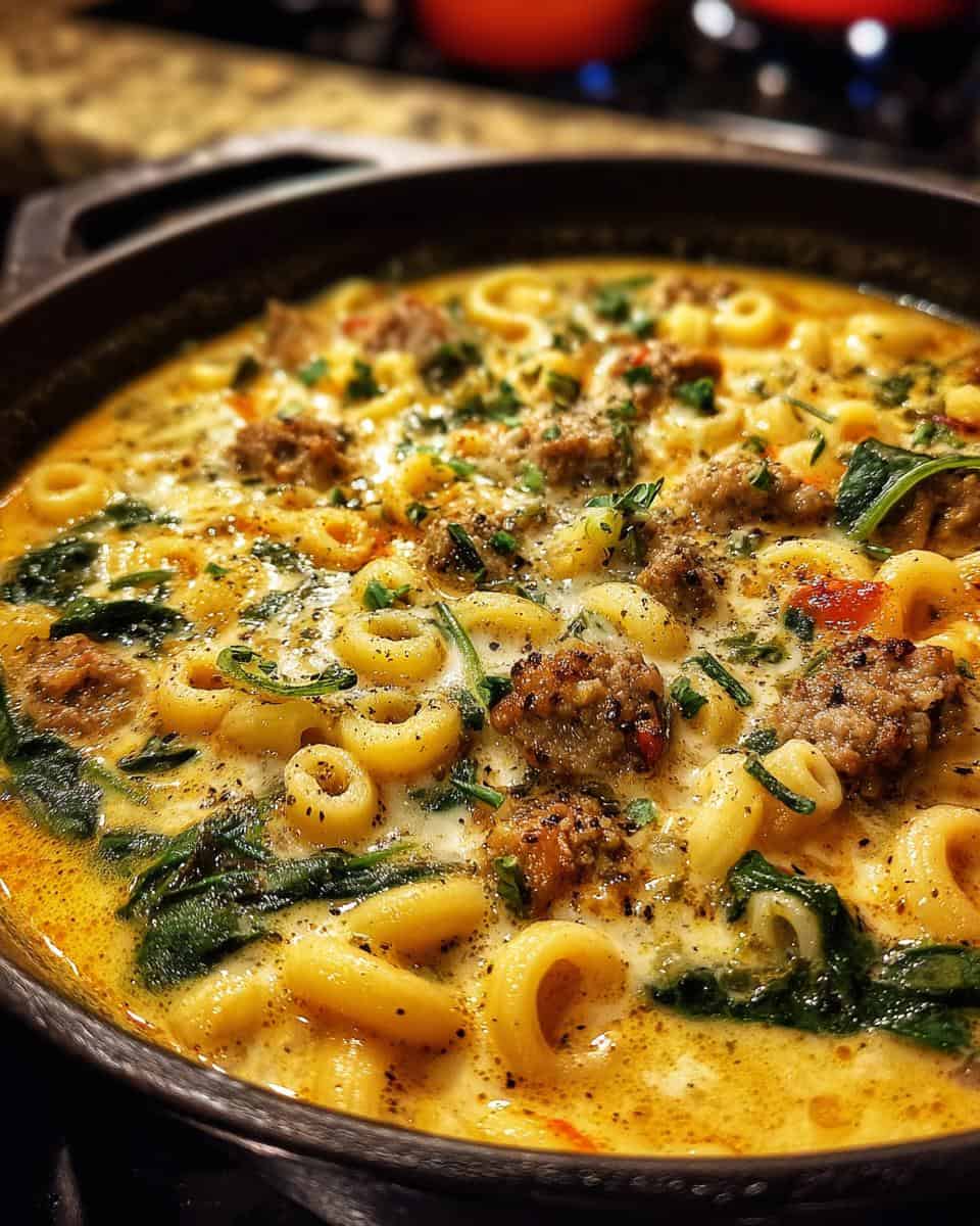 Hearty and Creamy Italian Sausage Ditalini Soup - detail 3