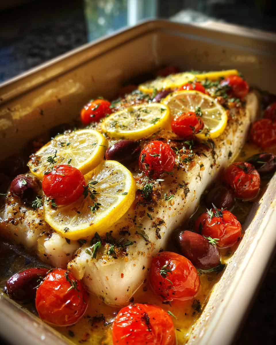 Mediterranean Baked Fish Recipe - detail 1