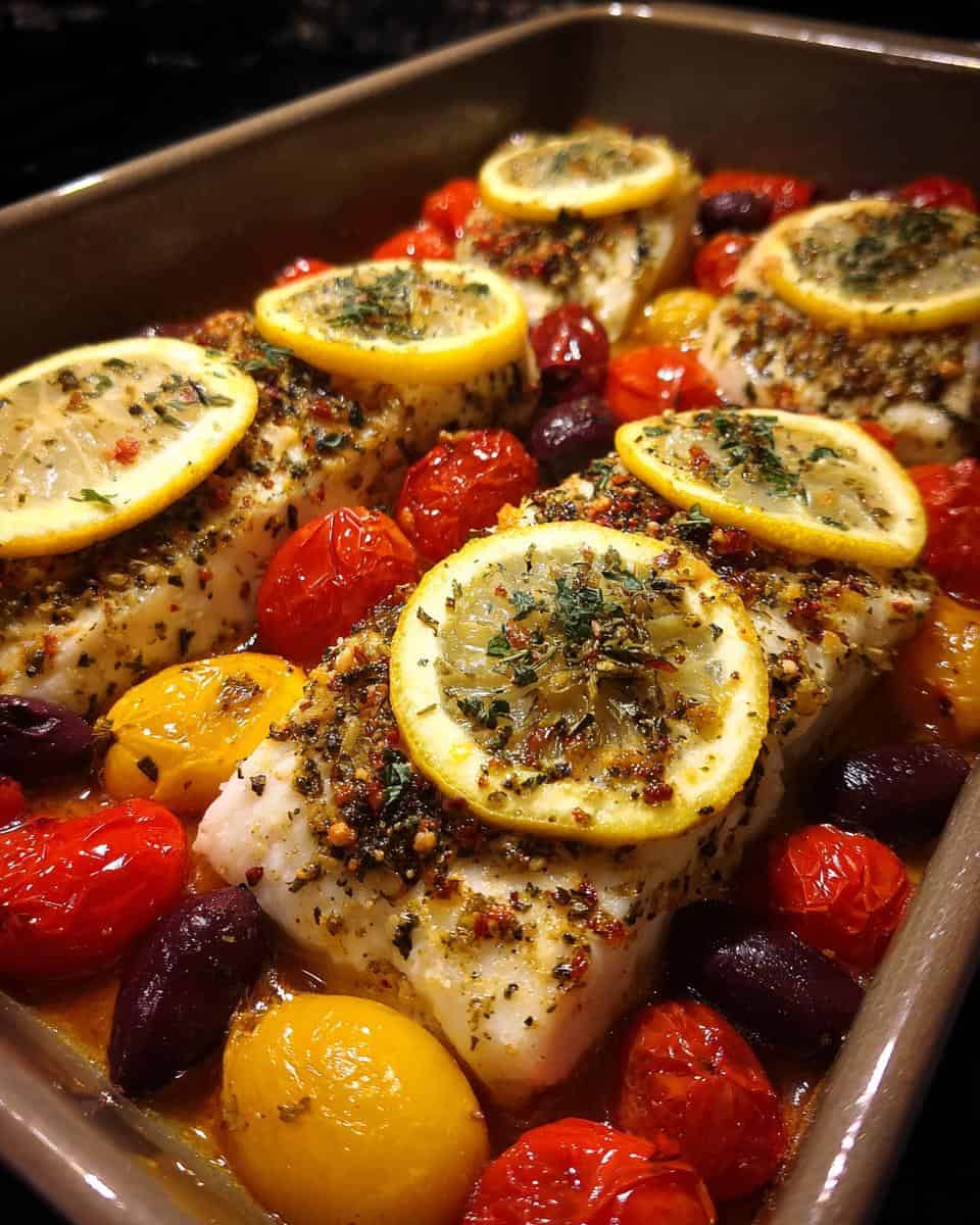 Mediterranean Baked Fish Recipe - detail 2