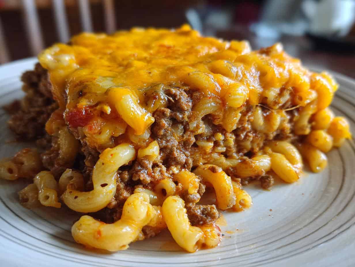 Dump Everything for One-Pot Cheesy Hamburger Casserole Win