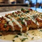 Parmesan Chicken with Garlic Sauce