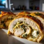 Rolled Chicken with Feta & Spinach