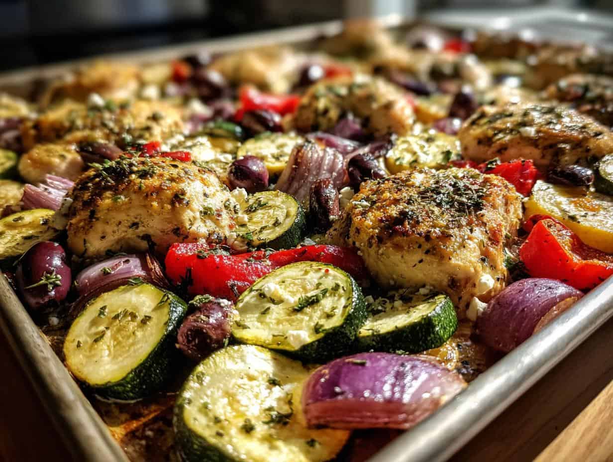 Sheet Pan Chicken & Zucchini in Only 40 minutes