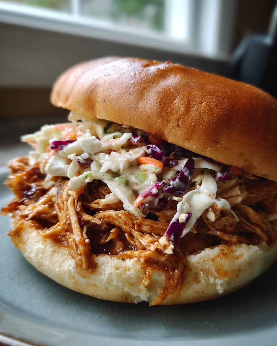 Slow Cooker Hot Honey Chicken Sandwiches - detail 1