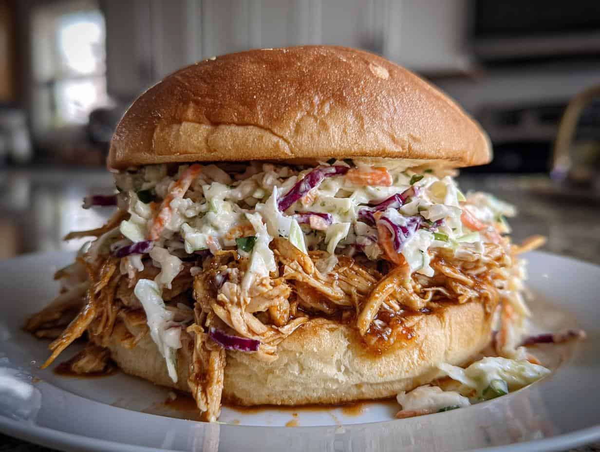 Unbelievable Slow Cooker Hot Honey Chicken Sandwiches in 7hrs