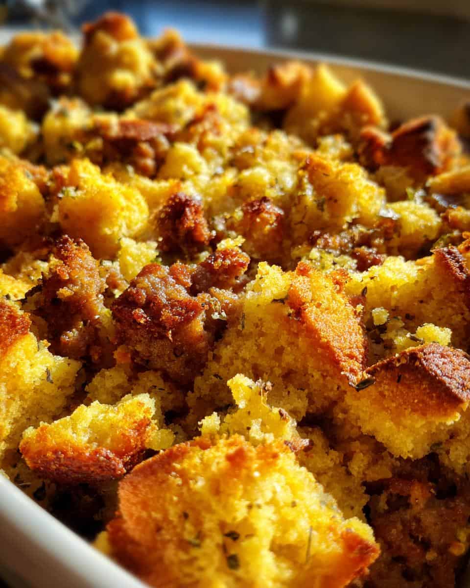Southern Cornbread Dressing - detail 3