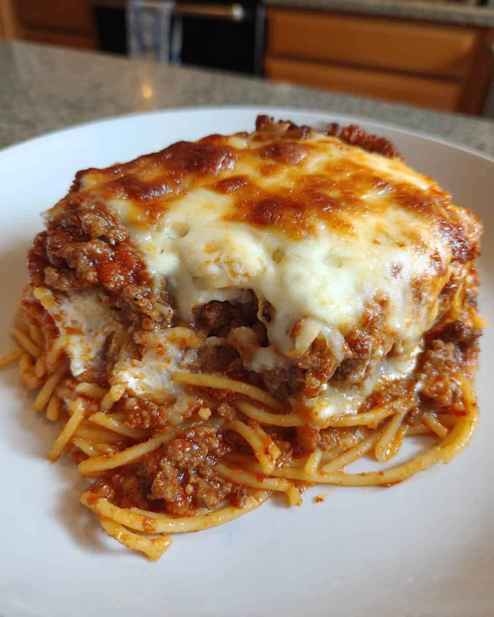 Spaghetti Brain Bake - detail 1