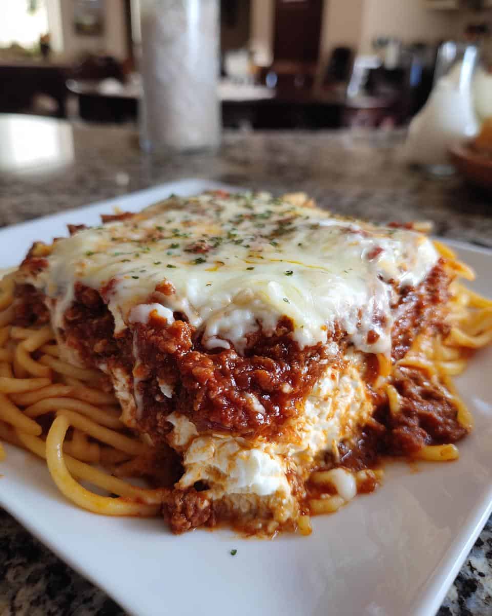 Spaghetti Brain Bake - detail 2