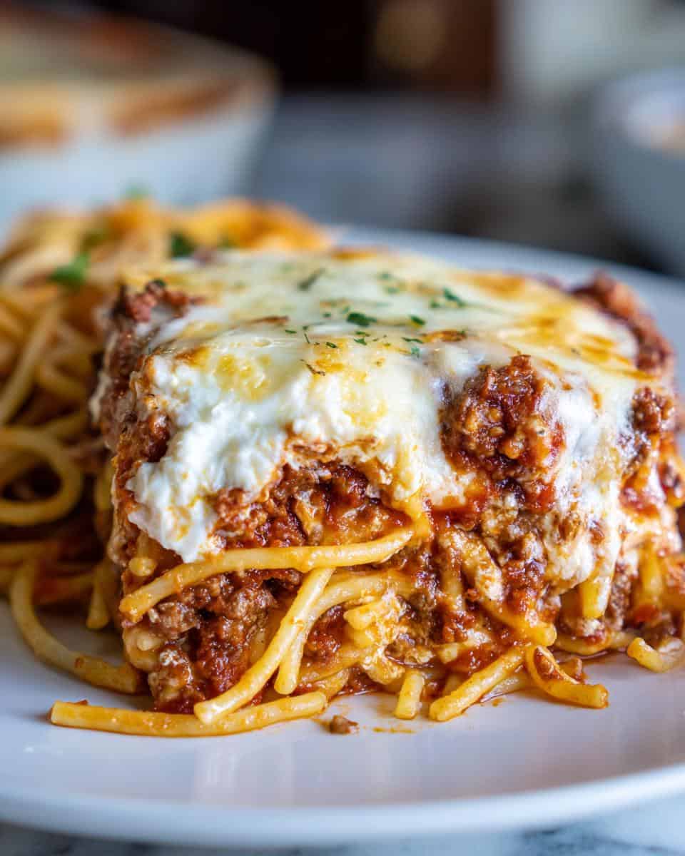 Spaghetti Brain Bake - detail 3