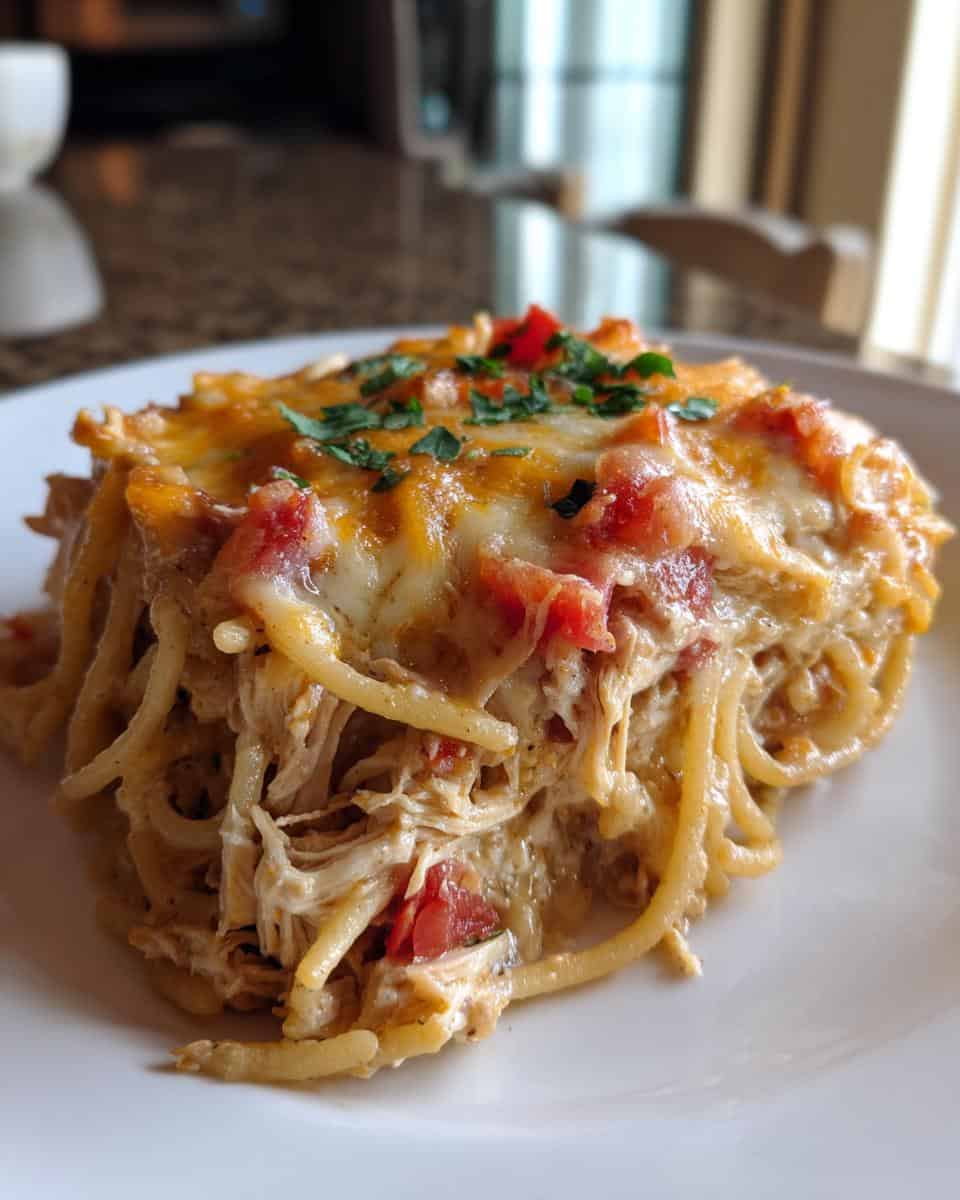 Spicy Chicken Spaghetti Casserole - detail 3